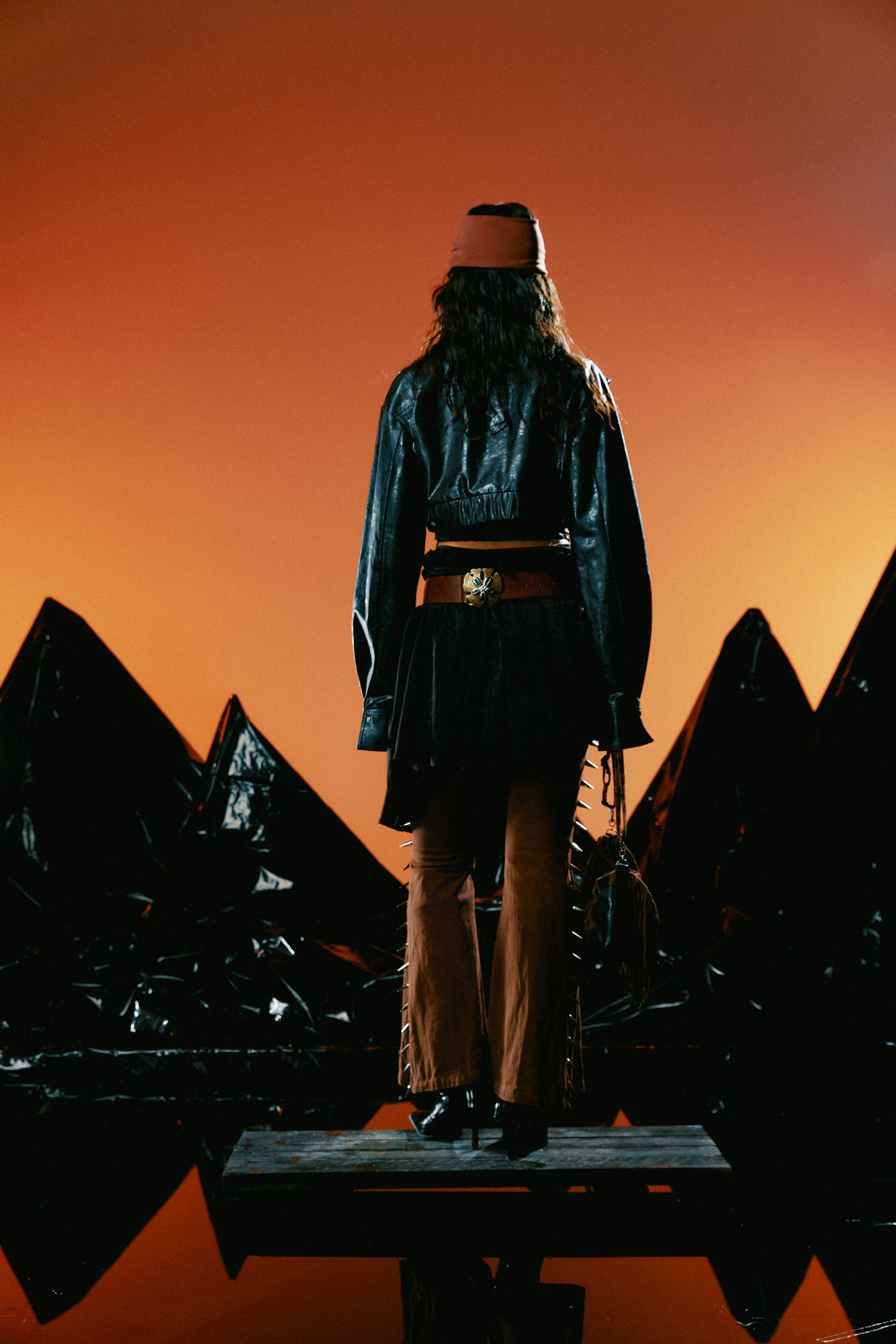 THE FRILL LEATHER JACKET