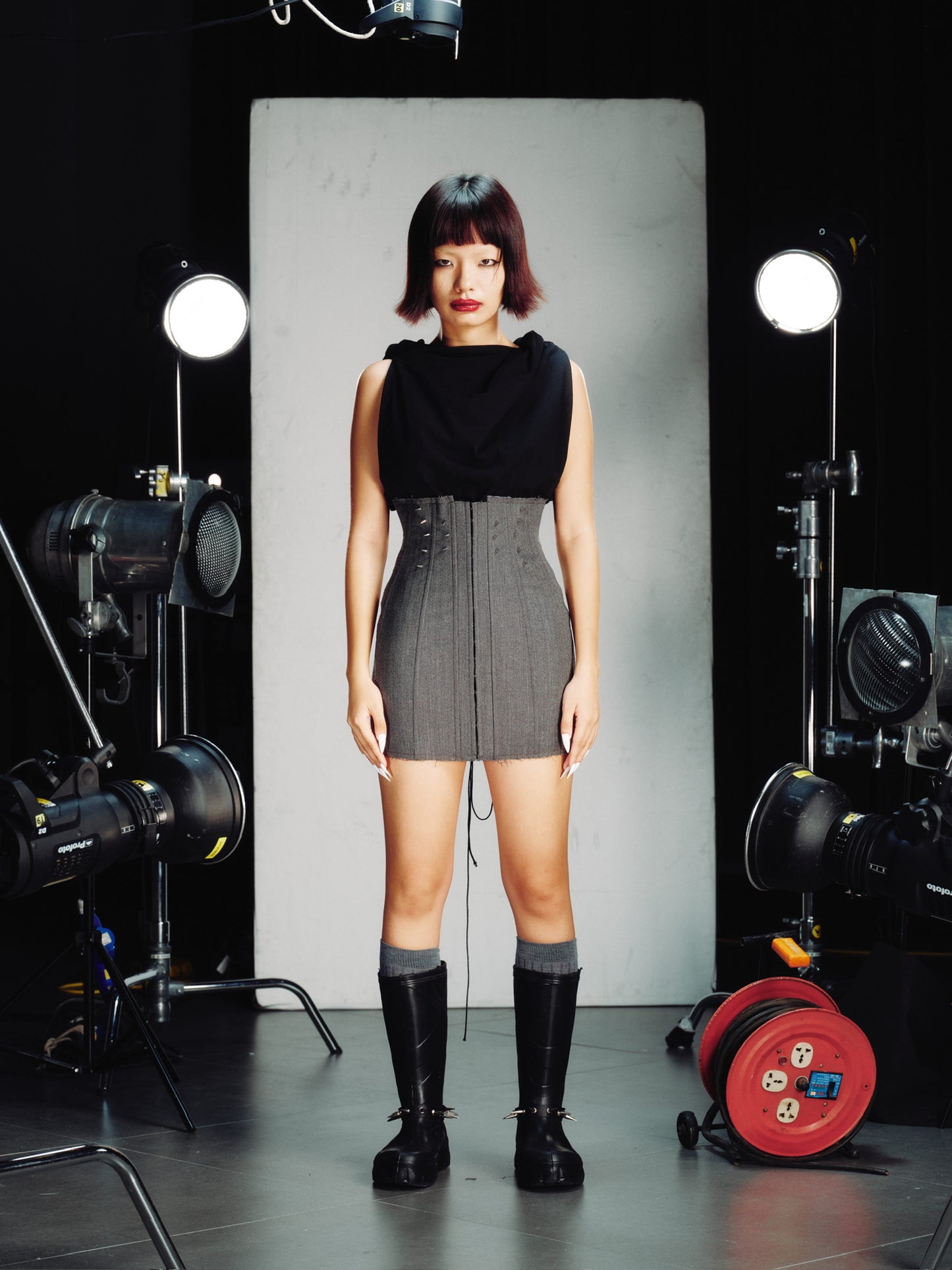 THE GREY CORSET SKIRT