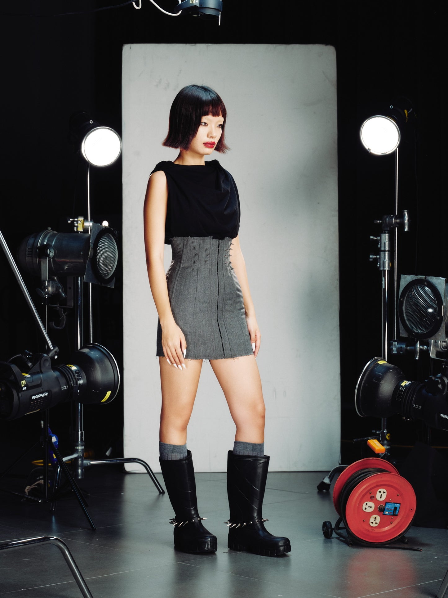 THE GREY CORSET SKIRT