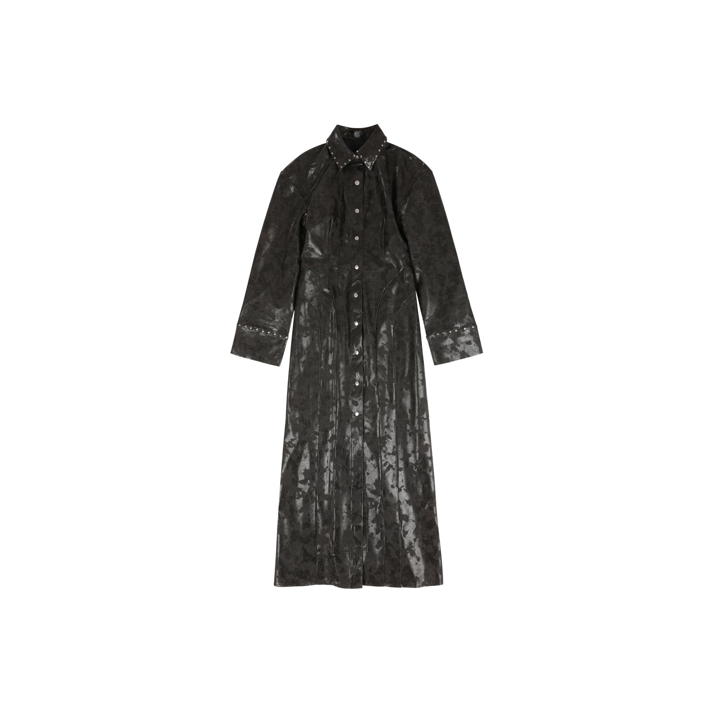 THE STUDDED BLACK TRENCH COAT