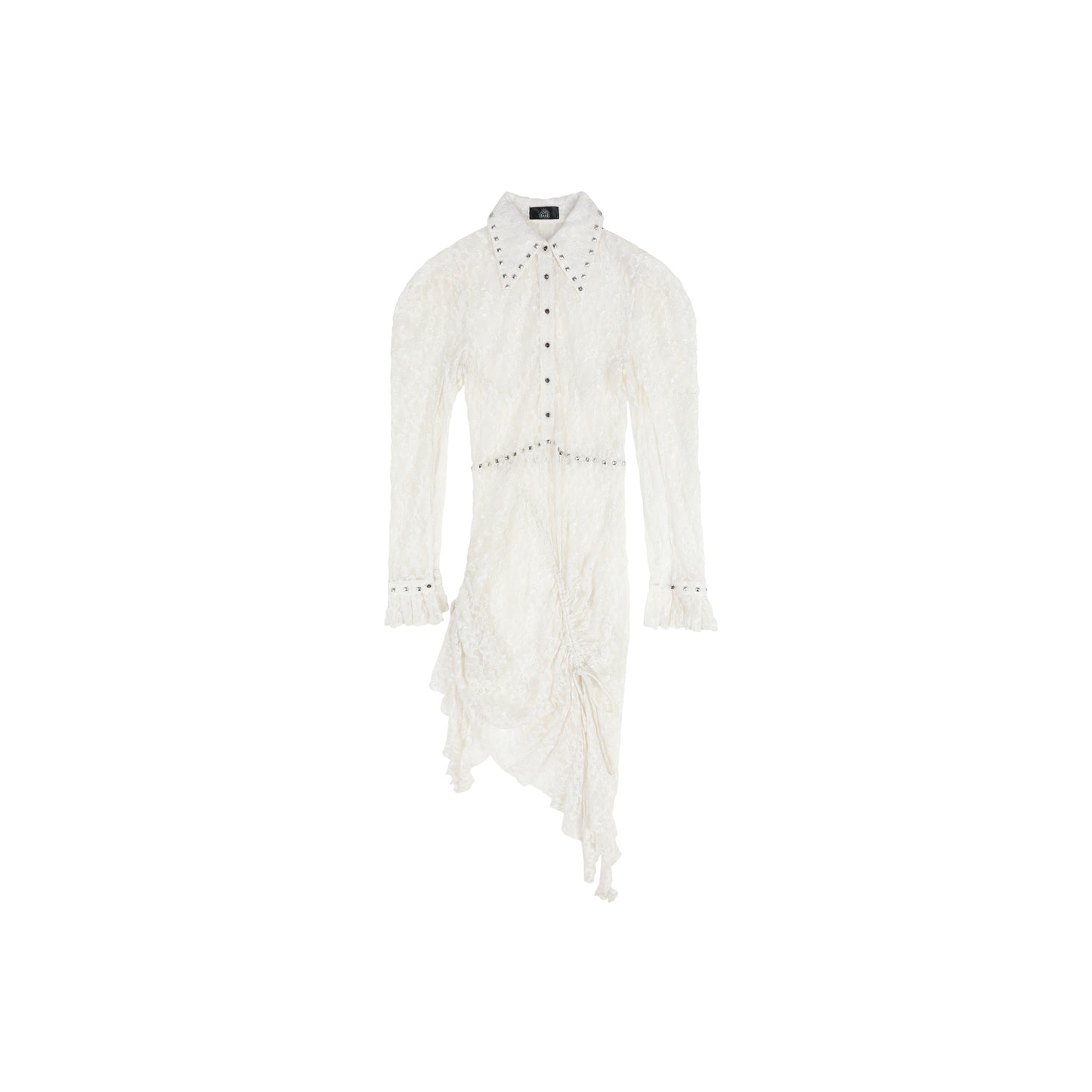THE WHITE LACE SHIRT DRESS