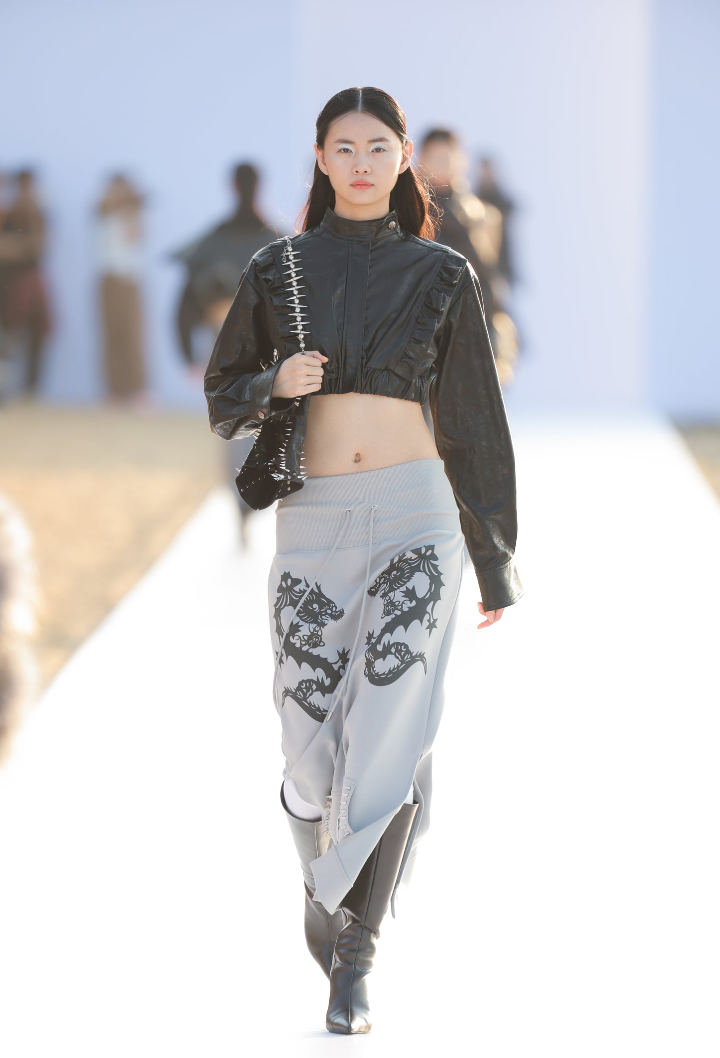 THE FRILL LEATHER JACKET