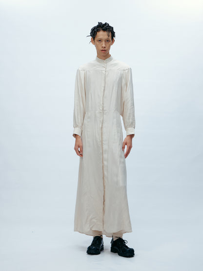 White Relaxed Shirt Dress