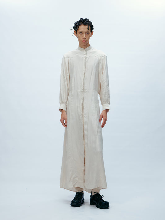 White Relaxed Shirt Dress