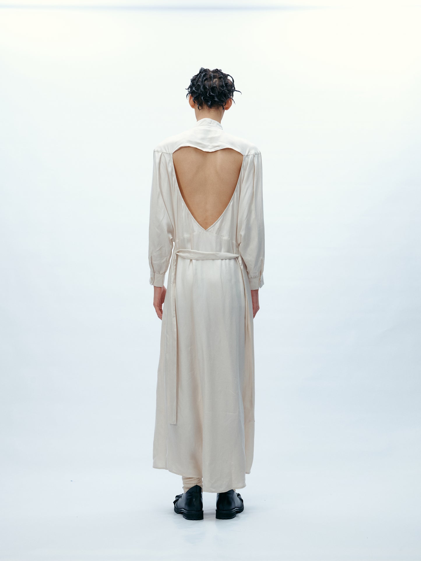 White Relaxed Shirt Dress