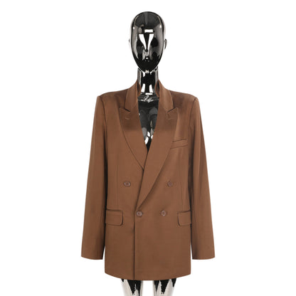 BROWN PONTE SUIT JACKET