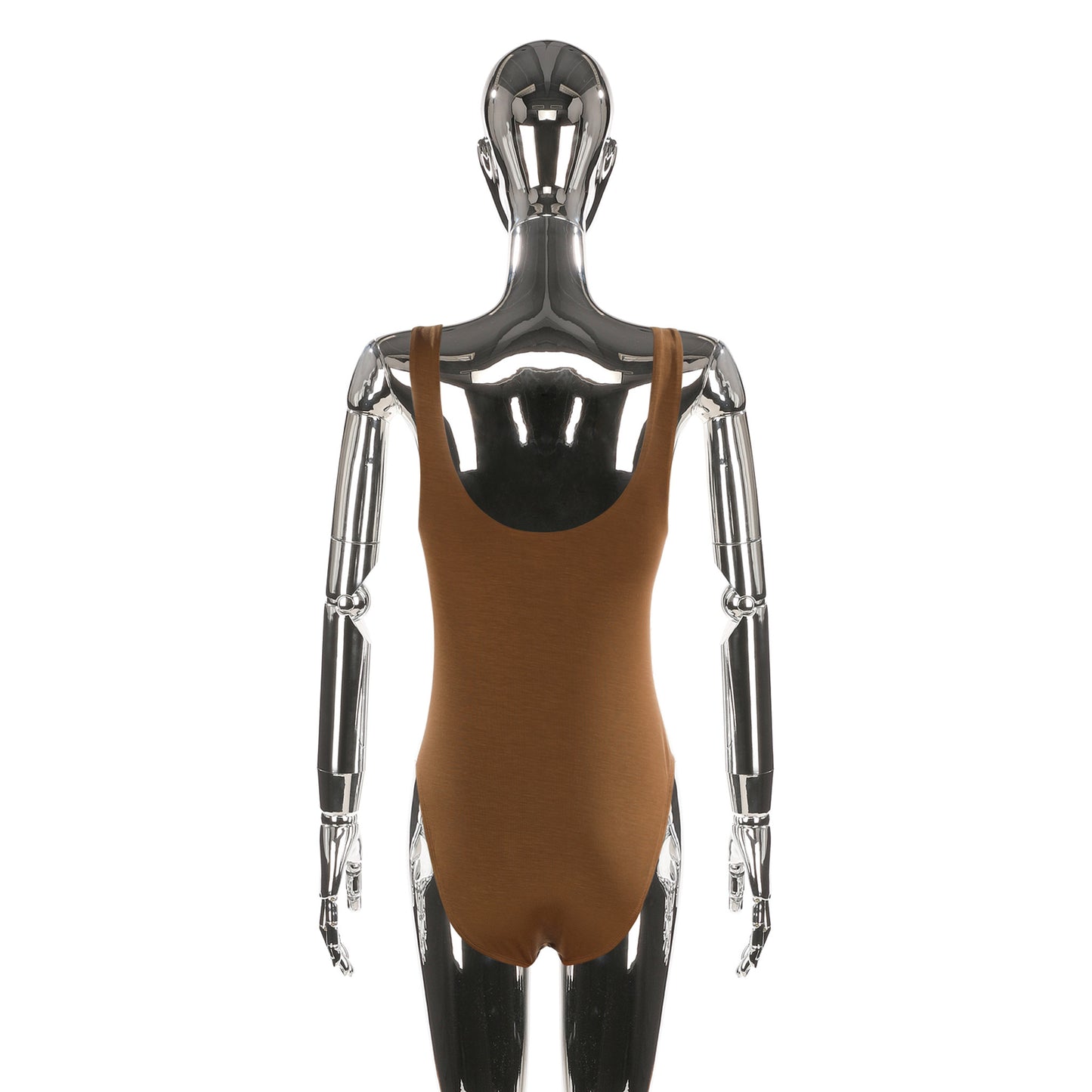 BROWN JERSEY BODYSUIT