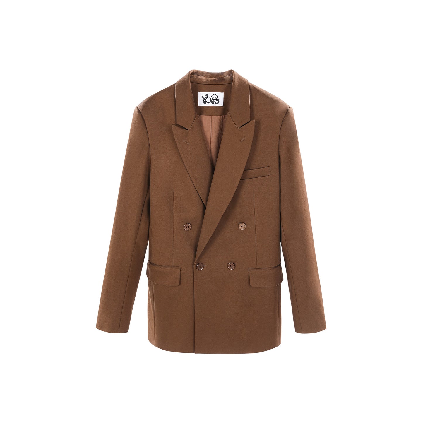 BROWN PONTE SUIT JACKET