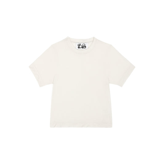 WHITE JERSEY TEE SHIRT